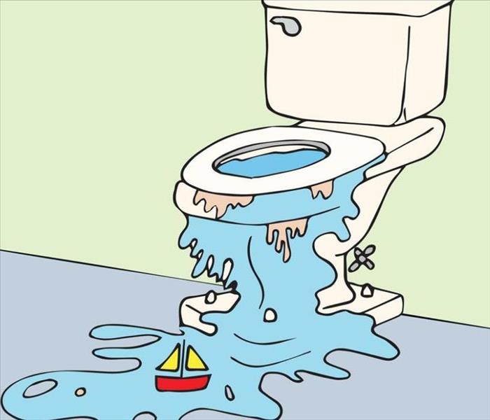 clip art of overflowing toilet